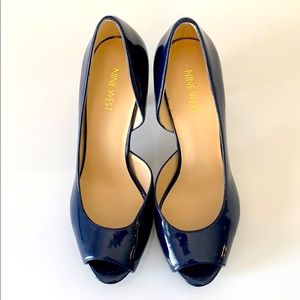 Nine West navy blue heels